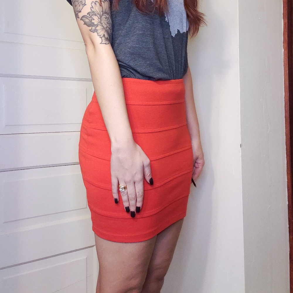 Forever 21 red mini skirt